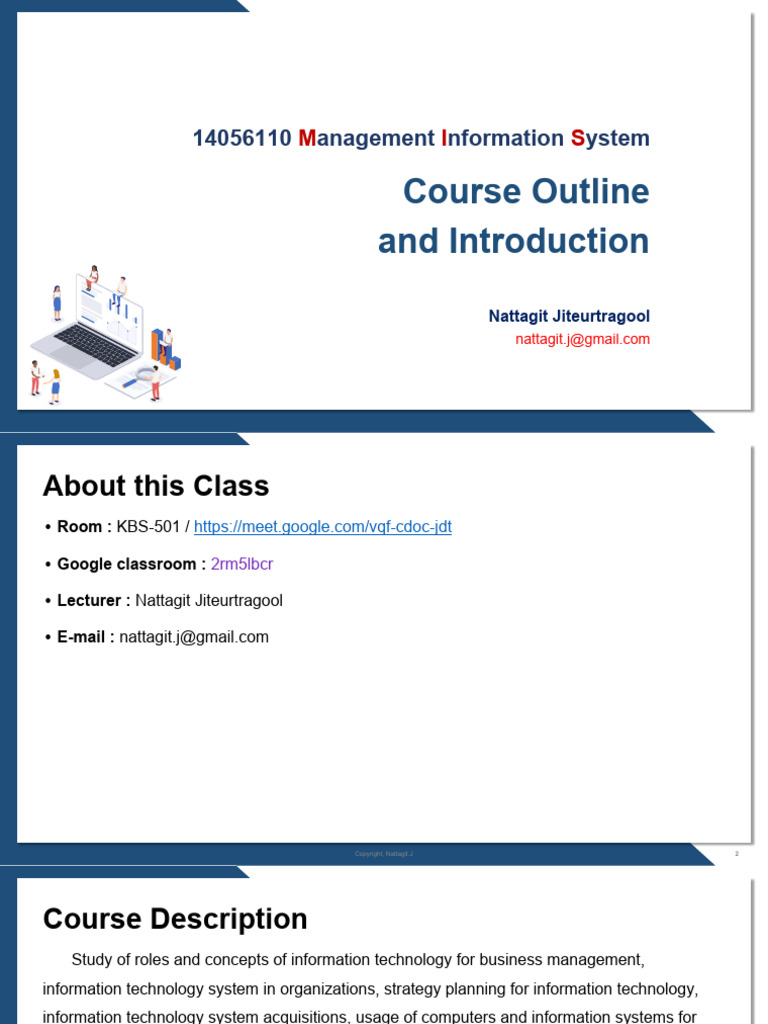 Management Information Systems Course Guide | PDF