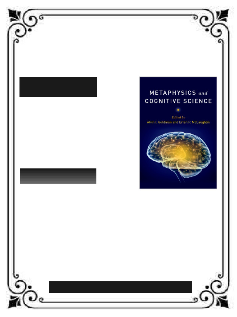 Metaphysics and Cognitive Science Alvin I Goldman ebook extended ...