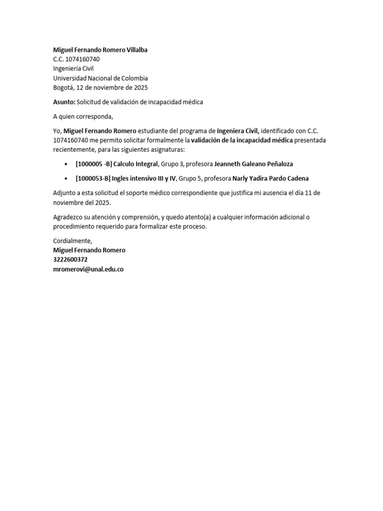Solicitud Convalidacion MFRV | PDF