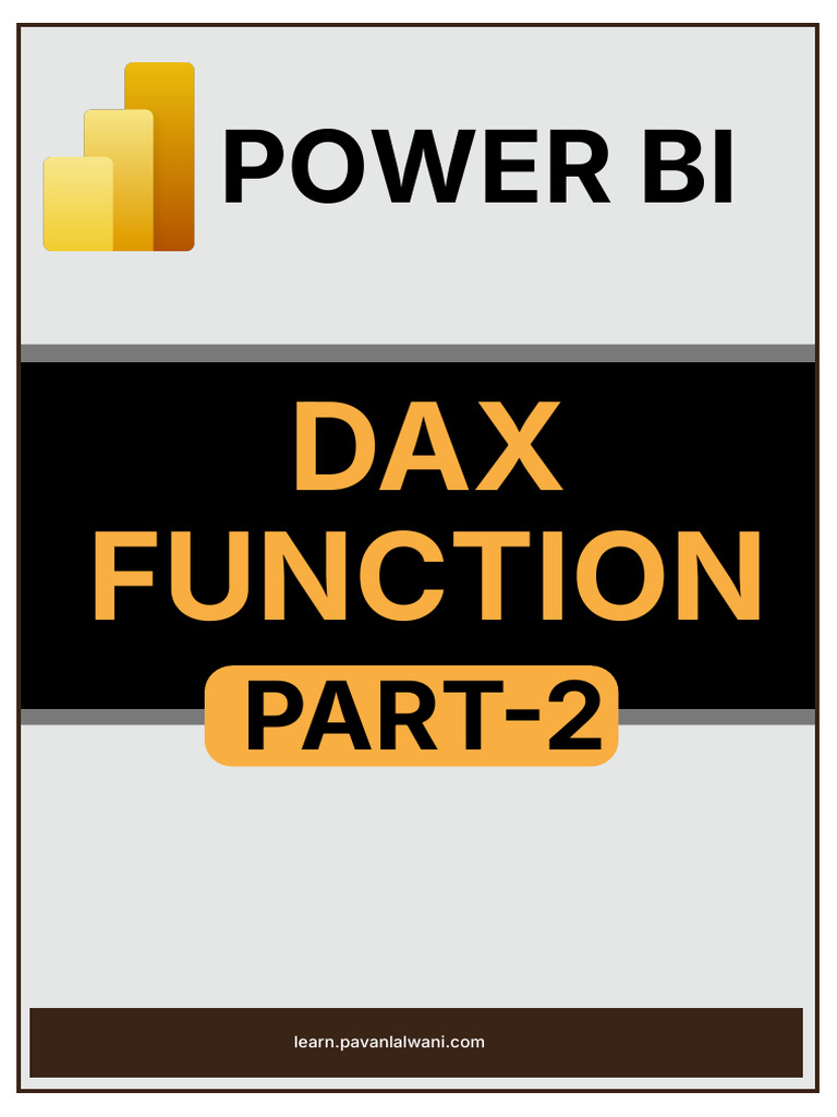 Part - 2 Dax Function | PDF | Average | Arithmetic Mean