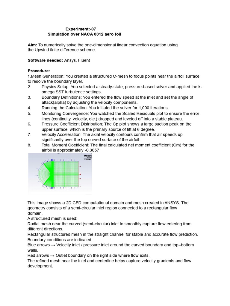 NACA 0012 Airfoil CFD Simulation Guide | PDF | Lift (Force) | Drag ...