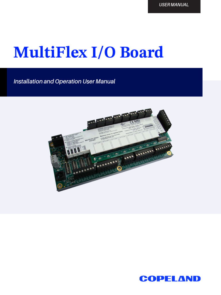 MultiFlex I/O Board User Manual | PDF | Transformer | Electrical Wiring