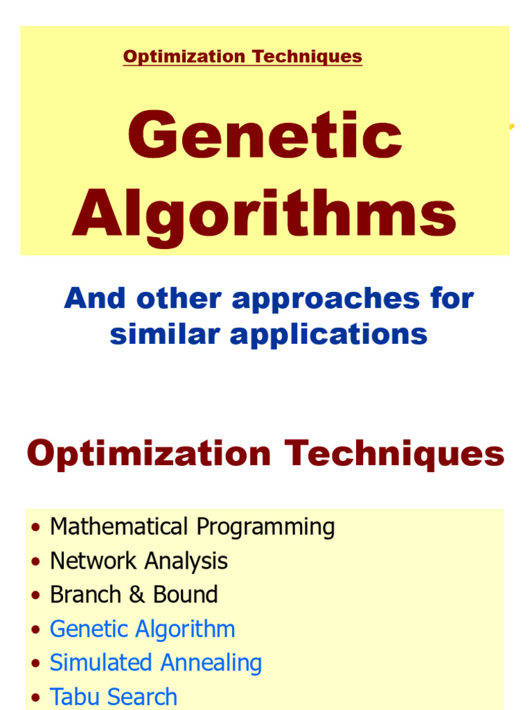 5 | PDF | Genetic Algorithm | Fitness (Biology)