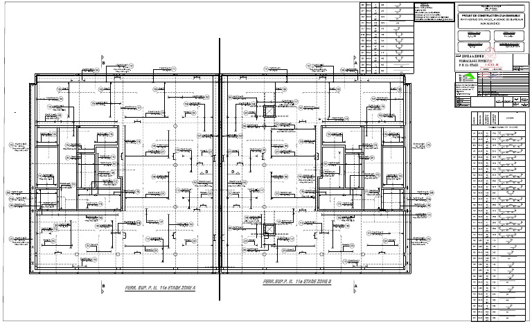 305-N°78B-FERRAILLAGE SUPERIEUR PH 11E ETAGE ZONE A & ZONE B | PDF