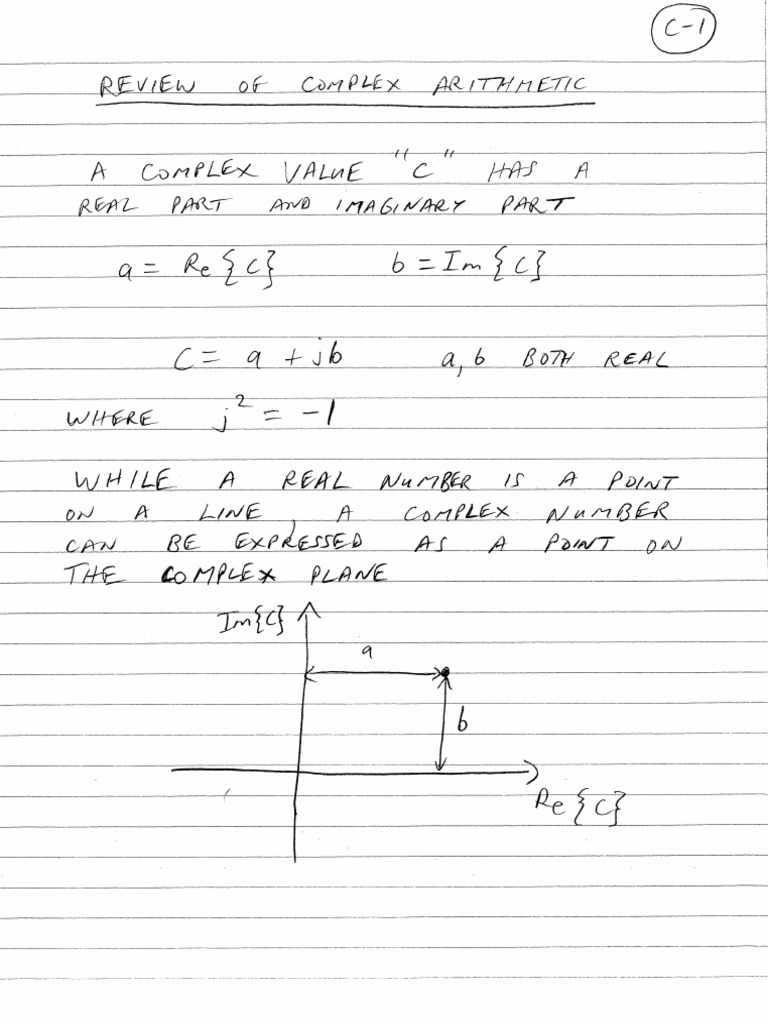 01a Complex Values Review | PDF