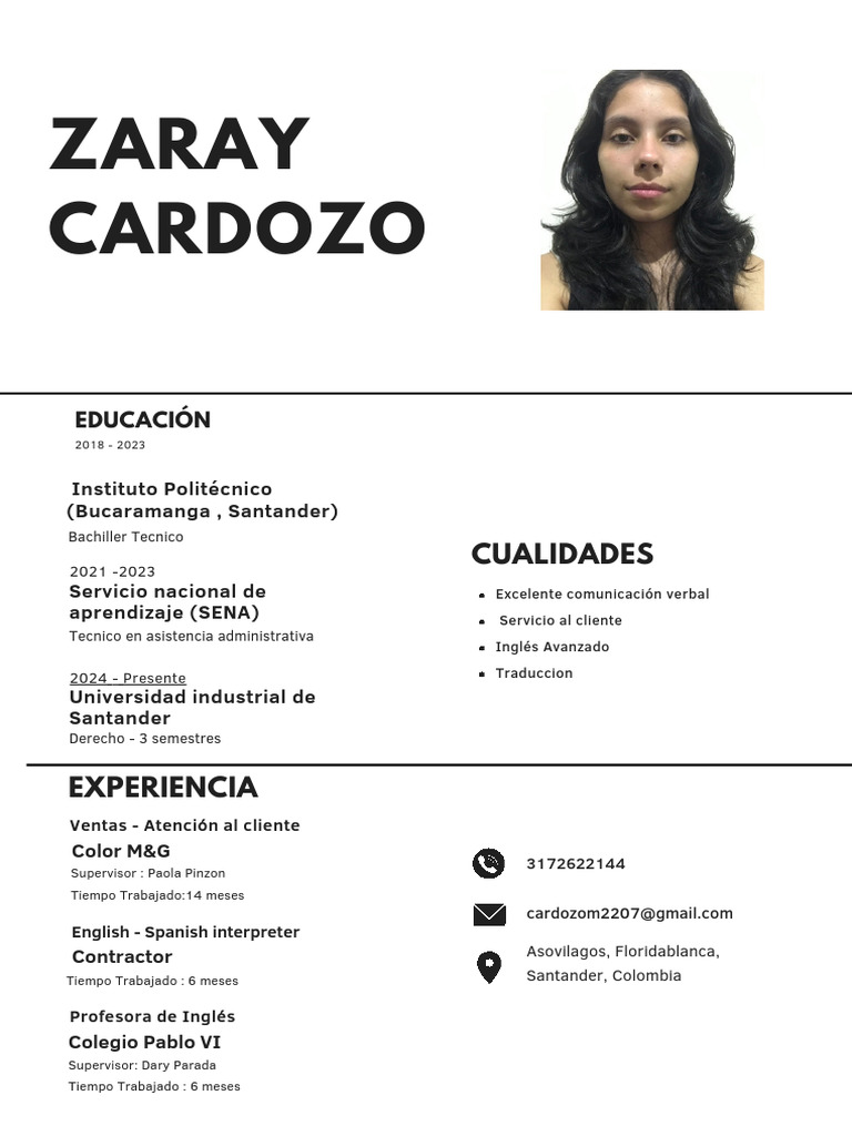 CV Za Ray Cardozo | PDF