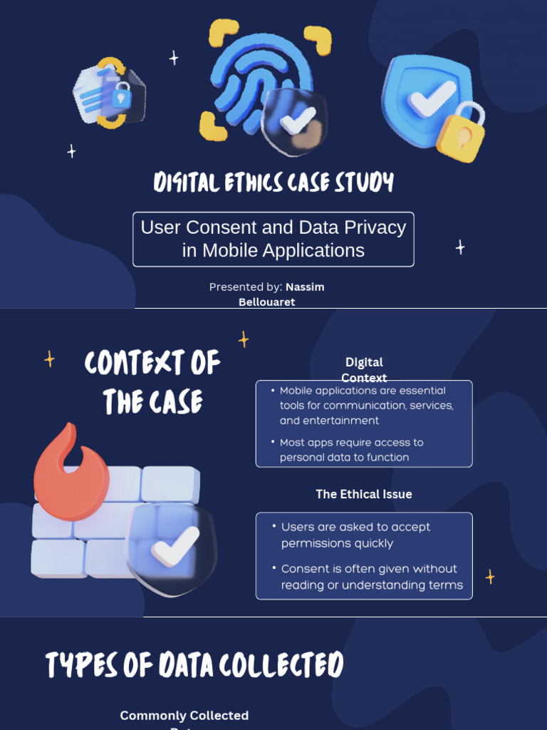 Case Study - User Consent and Data Privacy in Mobile Applications | PDF