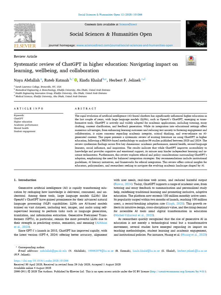 ChatGPT's Impact on Higher Education | PDF | Artificial Intelligence ...