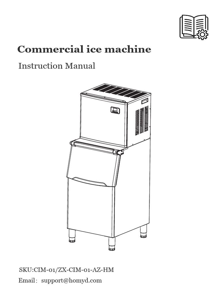 Commercial Ice Machine User Manual | PDF | Ac Power Plugs And Sockets | Ice