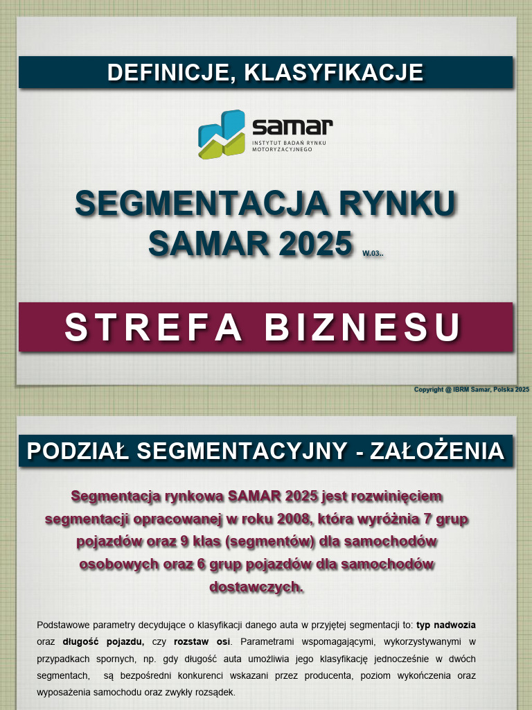 Segmentacja Rynku SAMAR 202510 | PDF