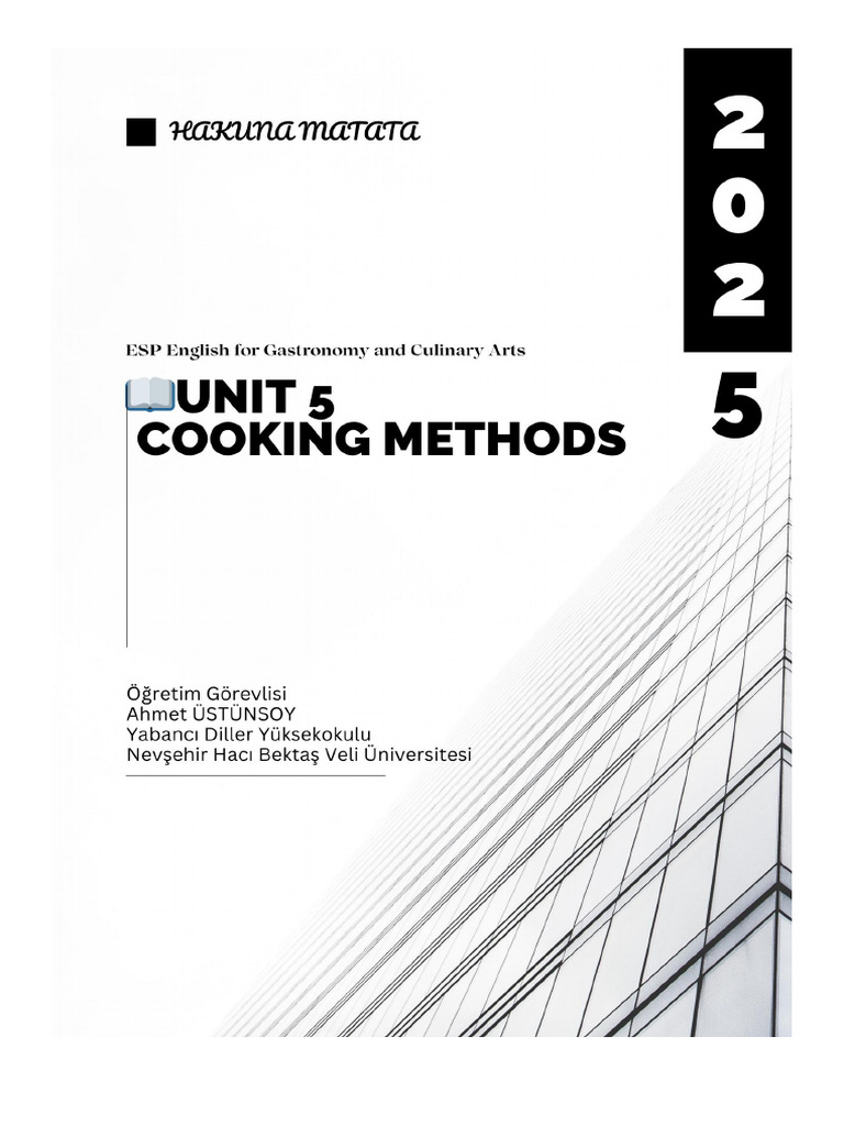 Cooking Methods: Definitions & Activities | PDF | Dumpling | Cooking