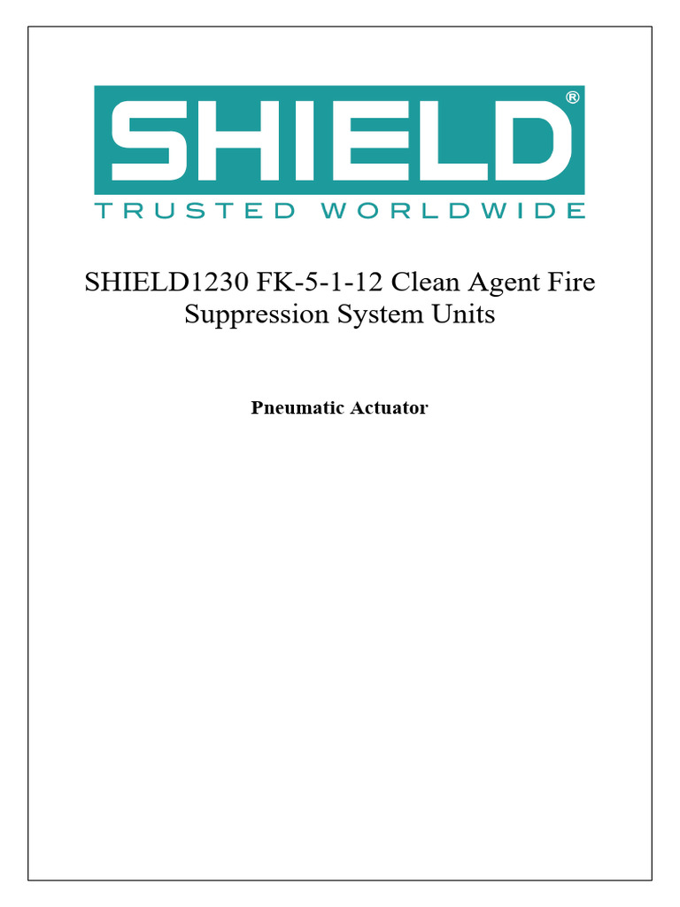 SD TD 006 SHIELD1230 (Pneumatic Actuator) R2 | PDF | Valve | Actuator
