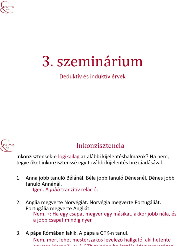 ERV_3szem_deduktív_induktív_prezentálás | PDF