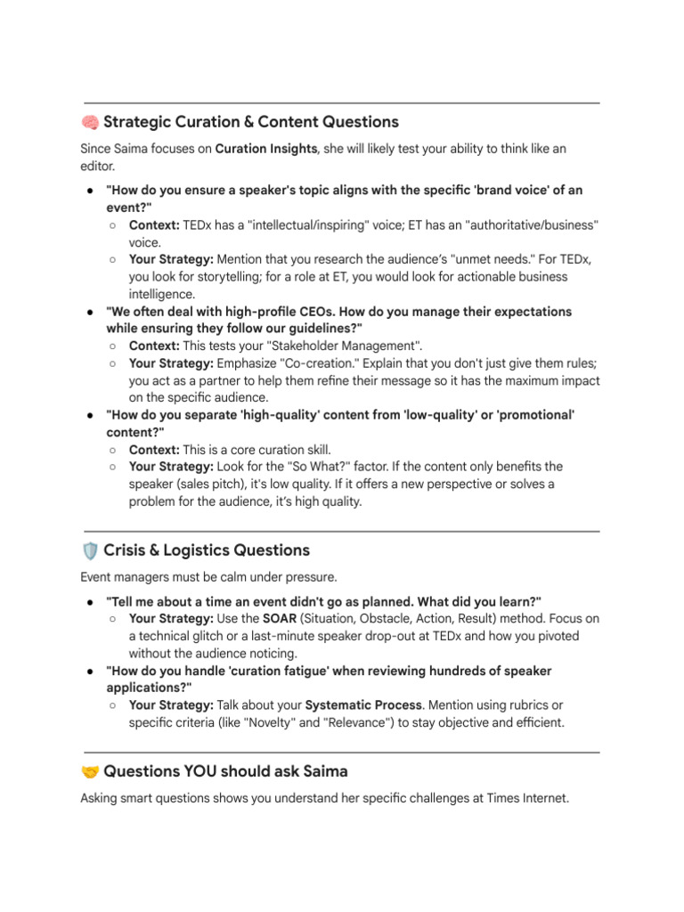 Interview Prep_ Saima Khan | PDF | Cognitive Science | Communication