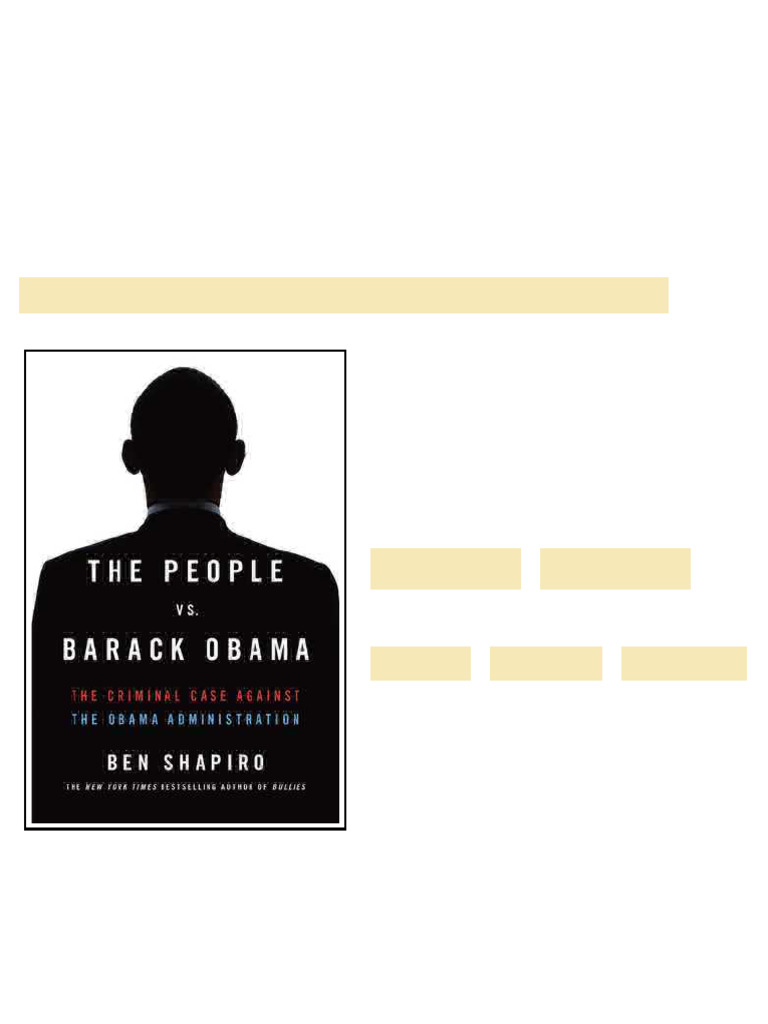 The People Vs Barack Obama The Criminal Case Against The Obama ...