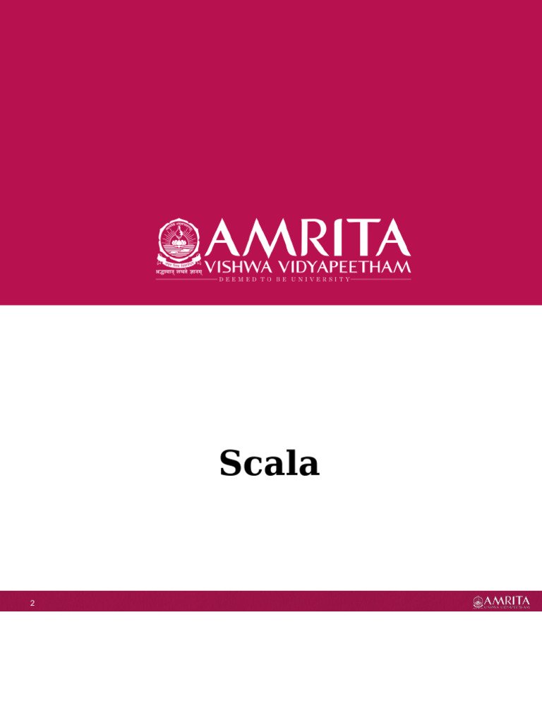 Introduction to Scala Programming | PDF | Scala (Programming Language ...