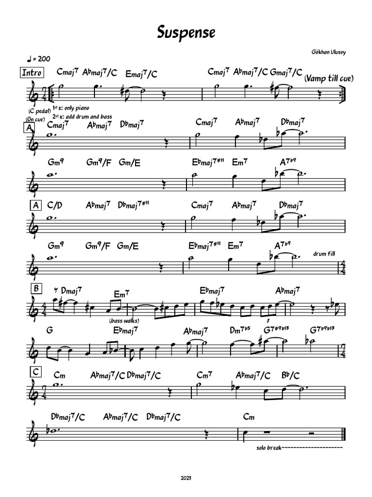 Gökhan Ulusoy's Suspense Composition | PDF | Musical Forms | Music Theory