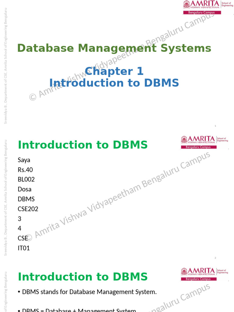 Introduction to Database Management Systems | PDF | Databases ...