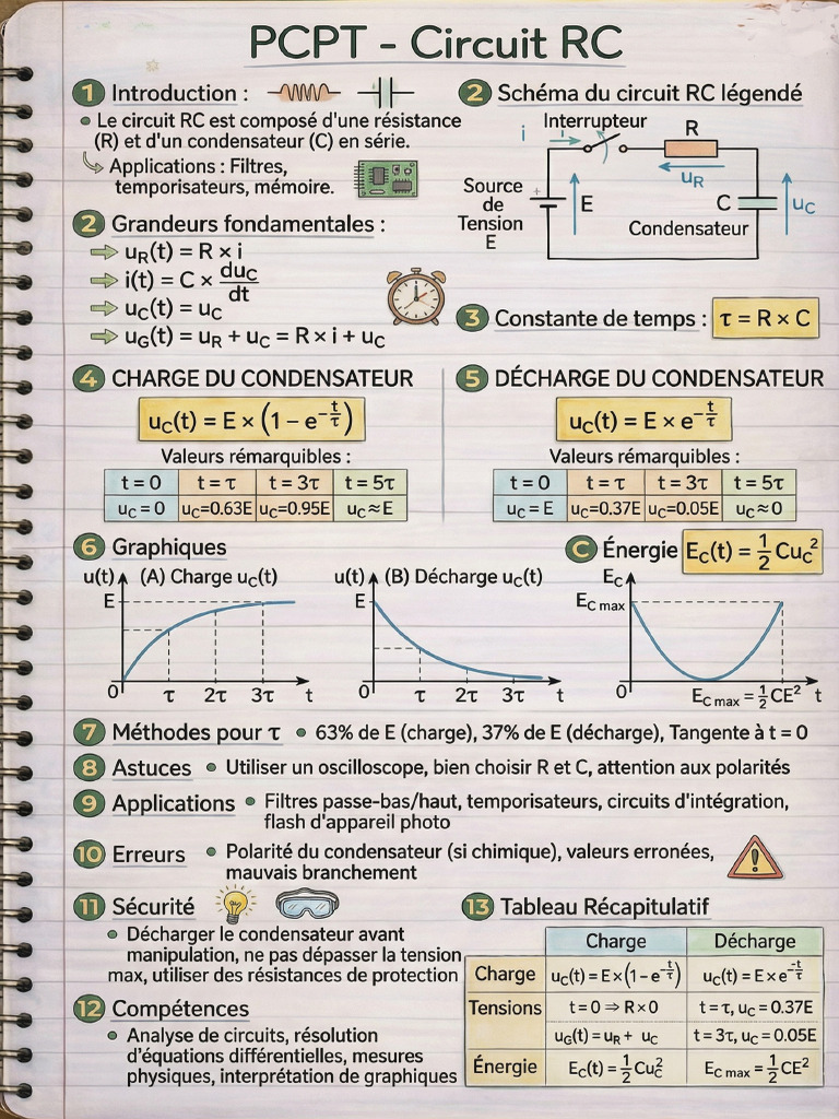 2BAC Circuit RC | PDF