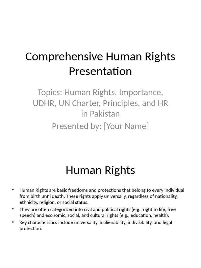 Human Rights Overview and Importance | PDF | Human Rights | Social Policy