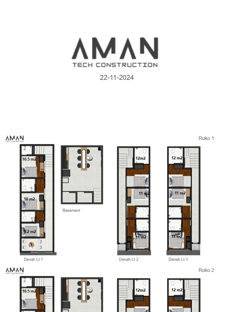 Floor Plans and Bed Dimensions | PDF