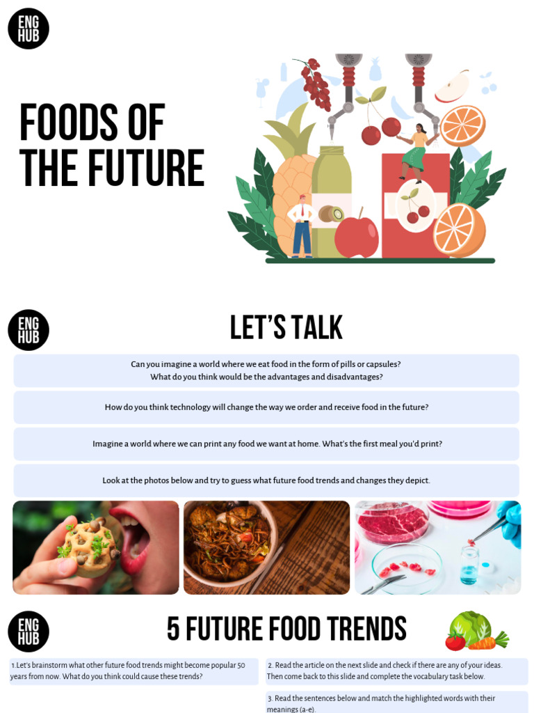 Future Food Trends and Innovations | PDF | Foods | Meat