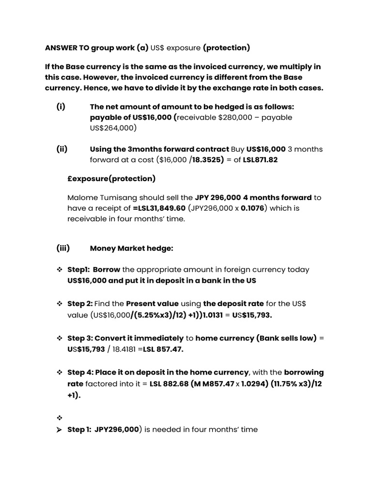 Forex Hedging Strategies Explained | PDF | Swap (Finance) | Exchange Rate