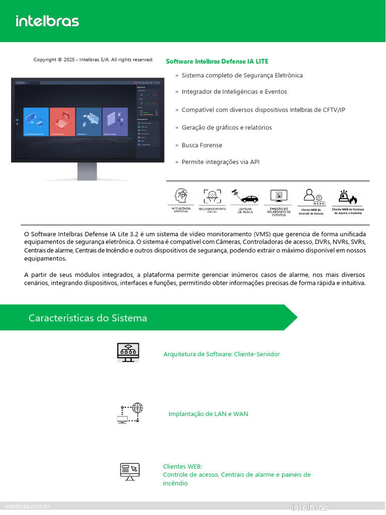 Software de Segurança Intelbras Defense IA Lite | PDF | Servidor ...