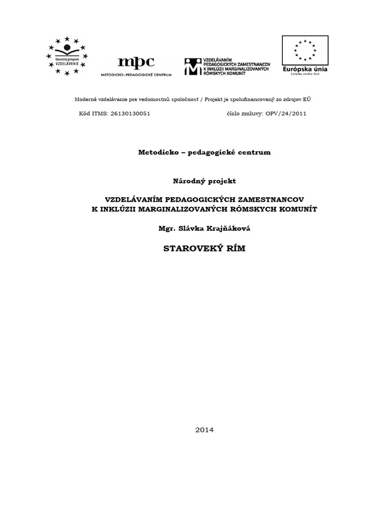 Sk Staroveky Rim | PDF