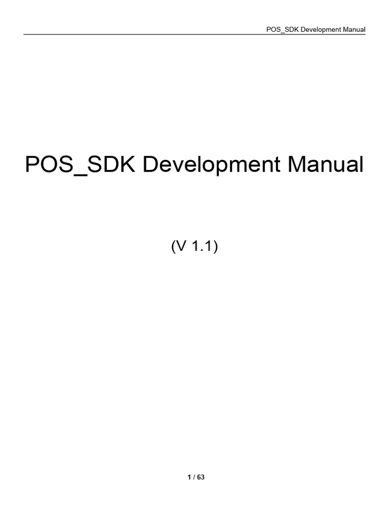 POS SDK Development Guide | PDF | Printer (Computing) | Barcode