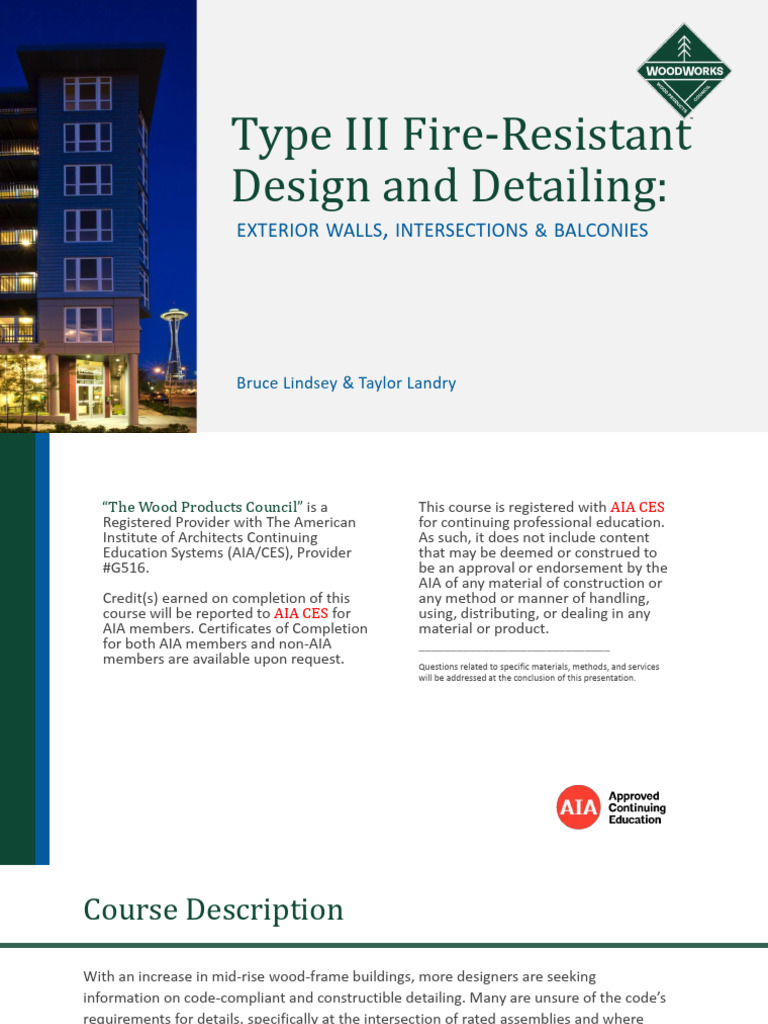 Type III Fire-Resistant Design Guide | PDF | Wall | Framing (Construction)