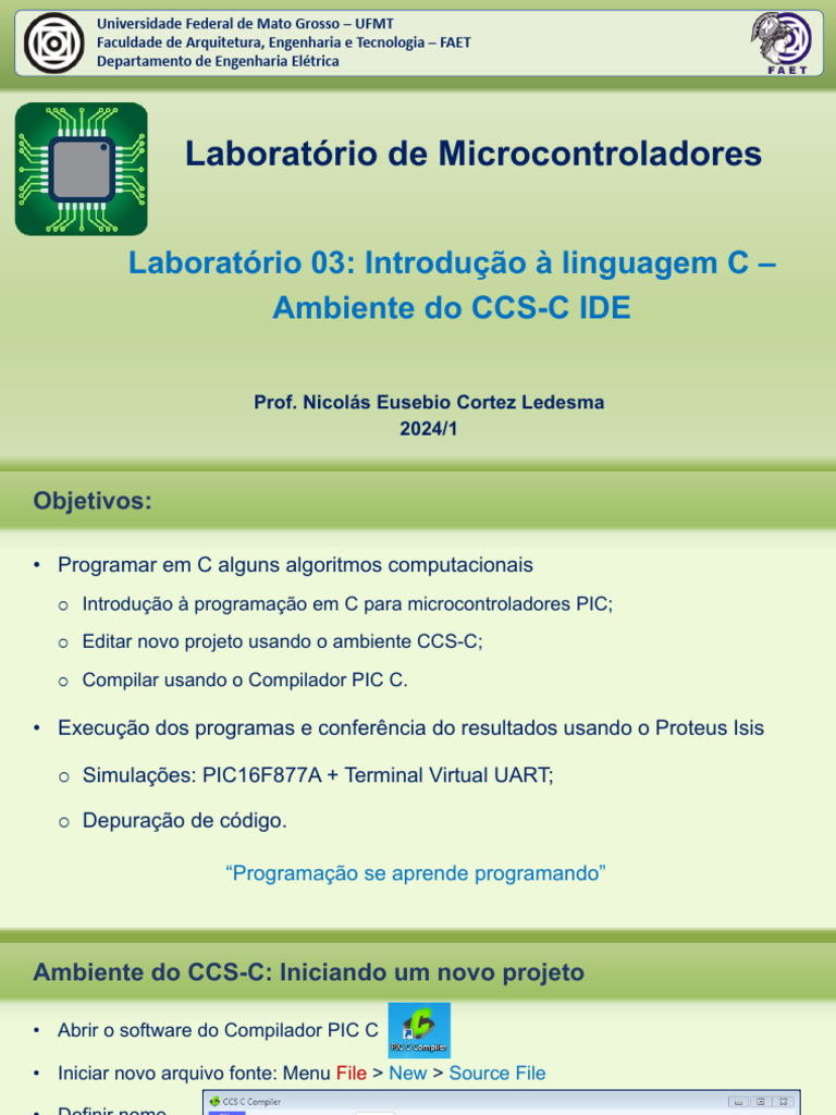 Introdução à Programação em C para PIC | PDF | Compilador | Informática