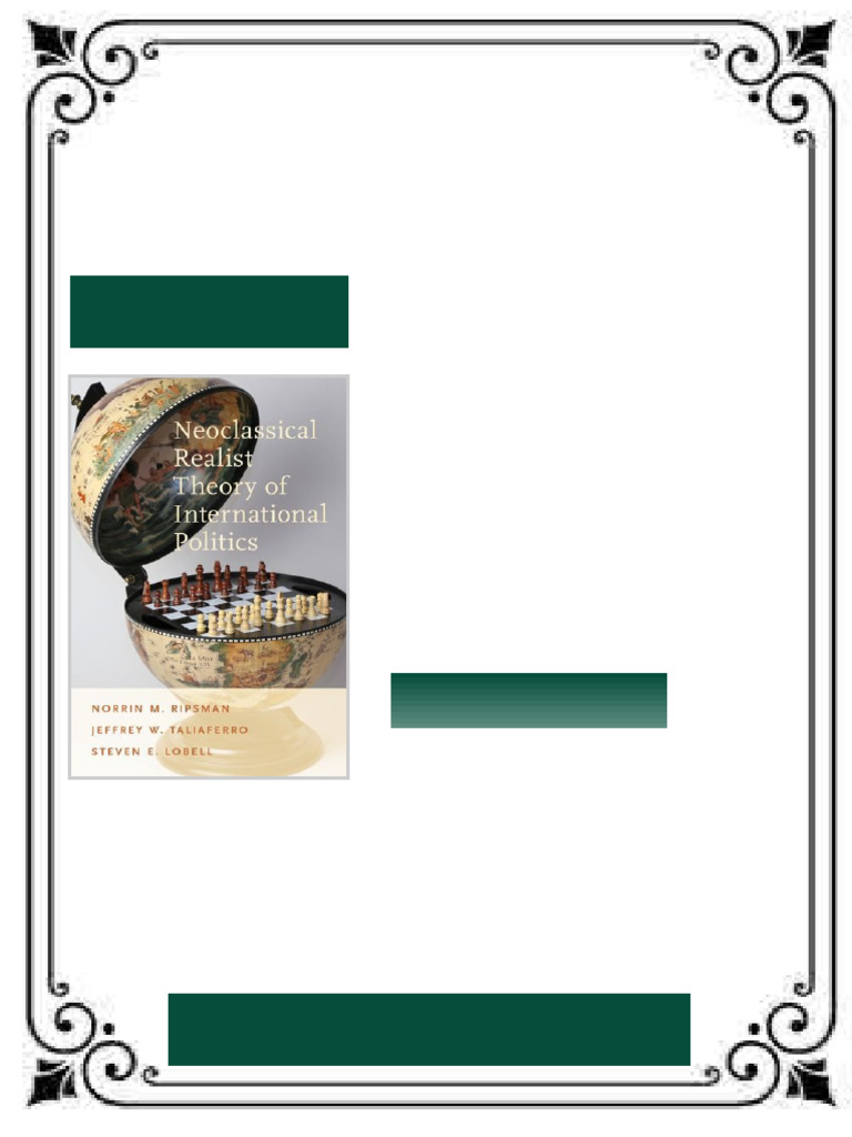 Neoclassical Realist Theory of International Politics 1st Edition ...