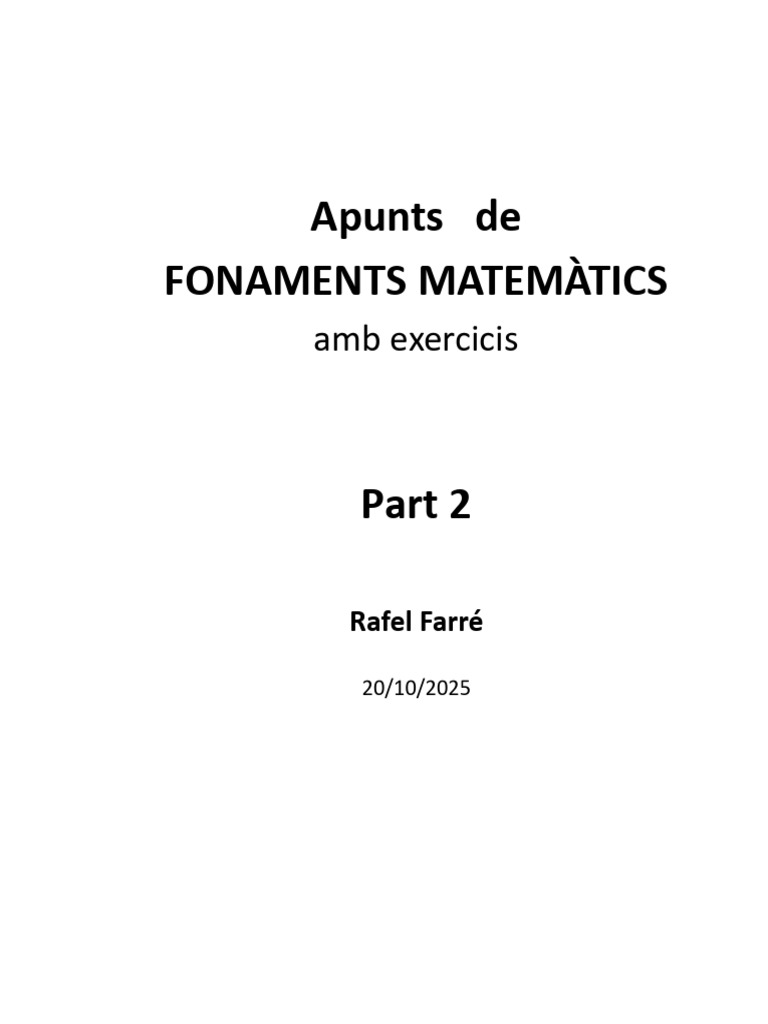 Apunts de FONAMENTS MATEMATICS Part 2 - Documents de Google | PDF