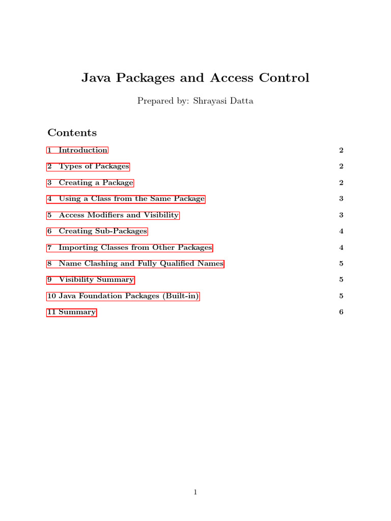 Package 1 | PDF | Class (Computer Programming) | Software Engineering