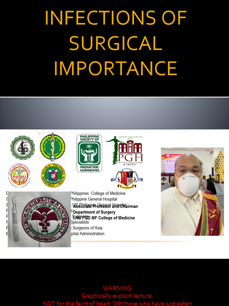 Surgical Infections: Diagnosis & Management | PDF | Anthrax | Surgery