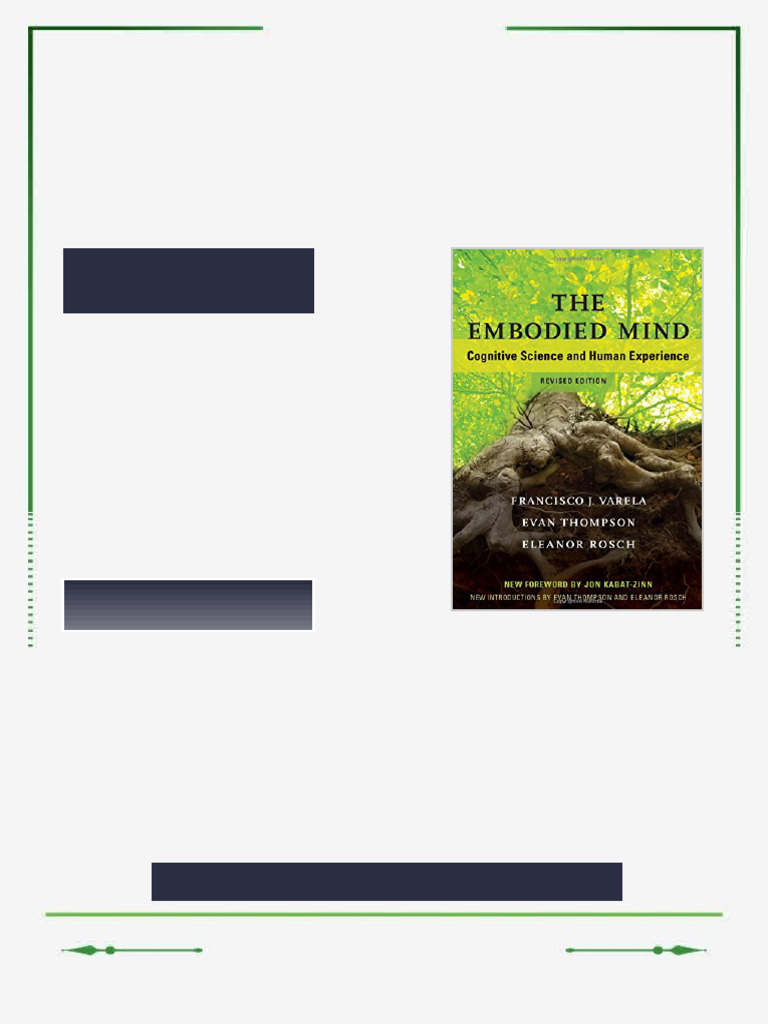 The Embodied Mind Cognitive Science and Human Experience Francisco J ...