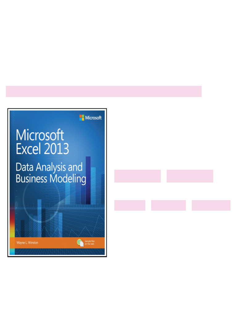 Microsoft Excel 2013 Data Analysis and Business Modeling 2014 full ...
