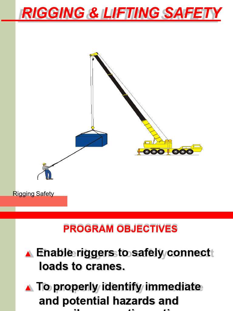 Rigging & Lifting Safety | PDF