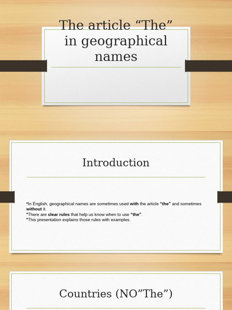 Rules for Using 