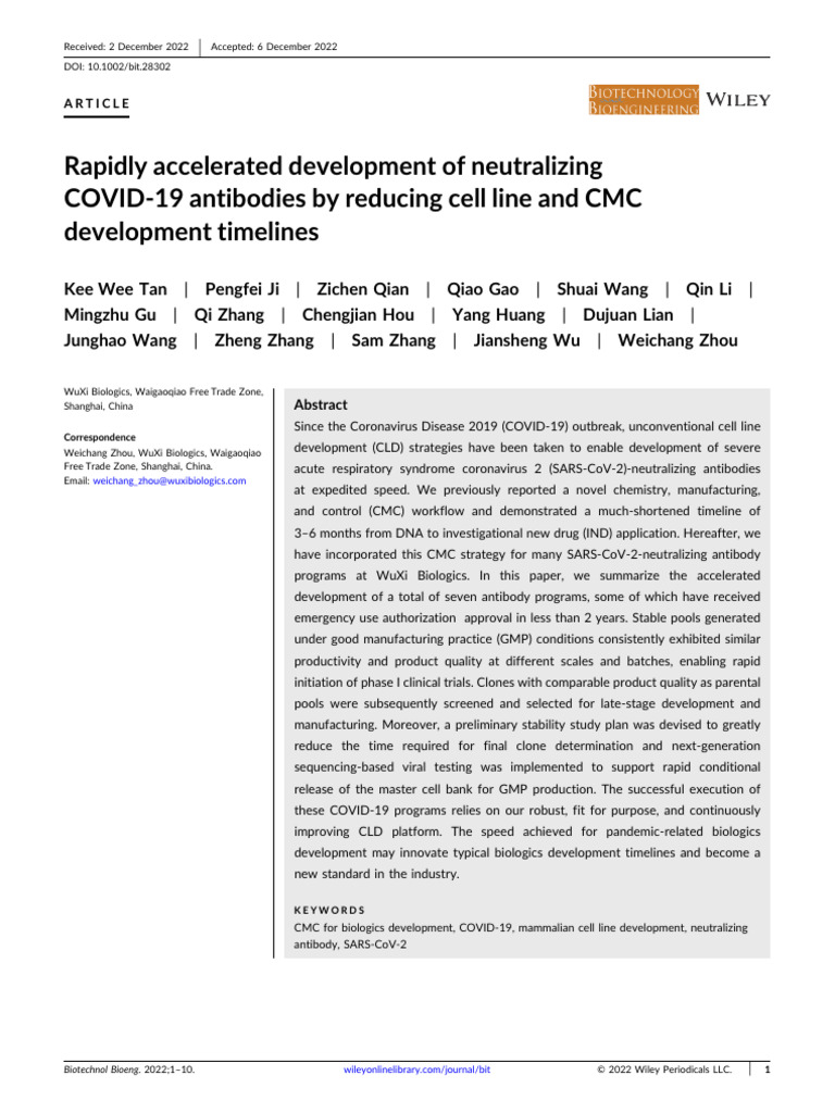Rapidly Accelerated Development of Neutralizing COVID‐19 Antibodies by ...