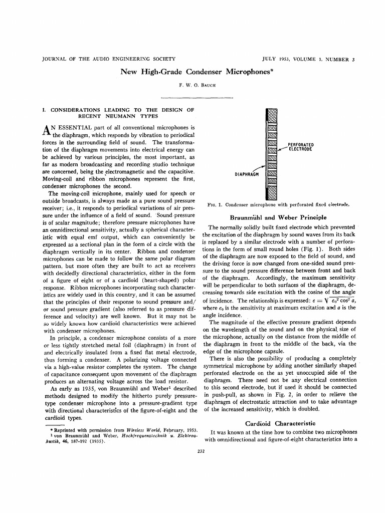 High-Grade Condenser Microphones Explained | PDF | Microphone | Capacitor