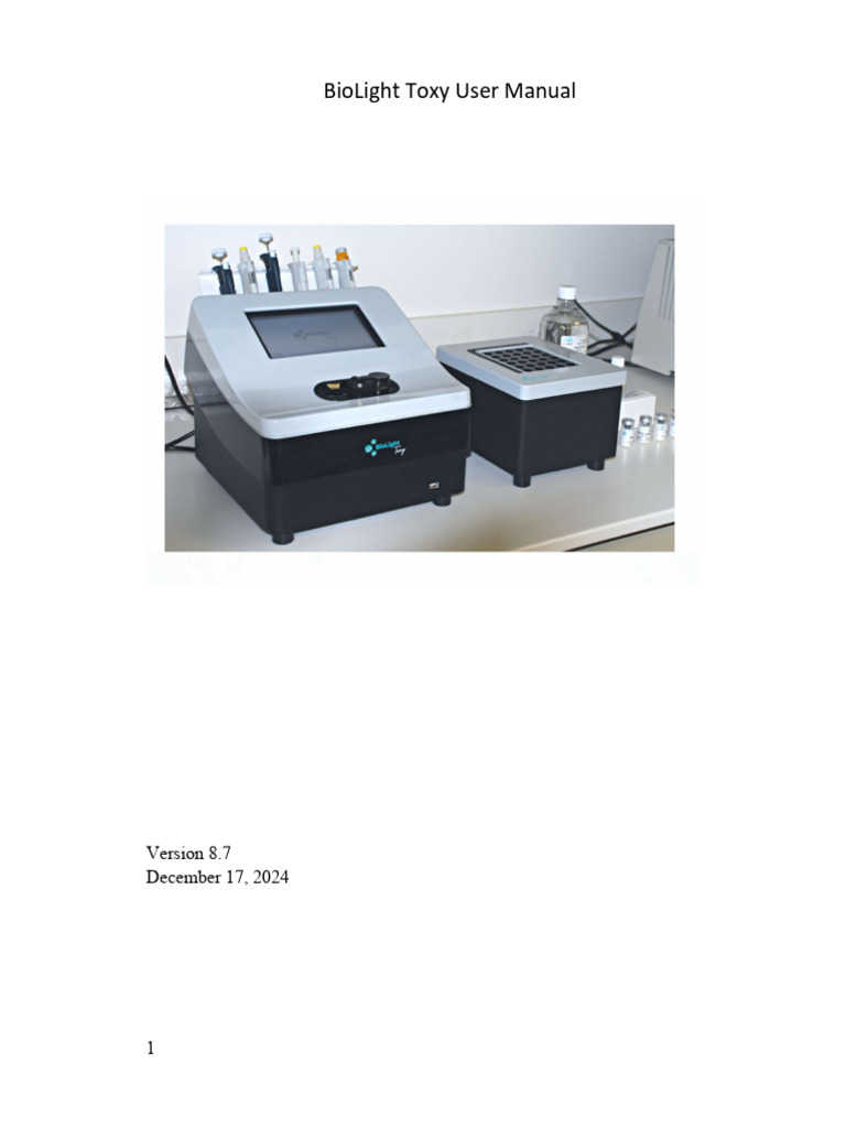 BioLight Toxy User Manual v8.7 | PDF | Computer Network | Computing