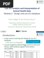 118.721 Analysis and Interpretation of Animal Health Data