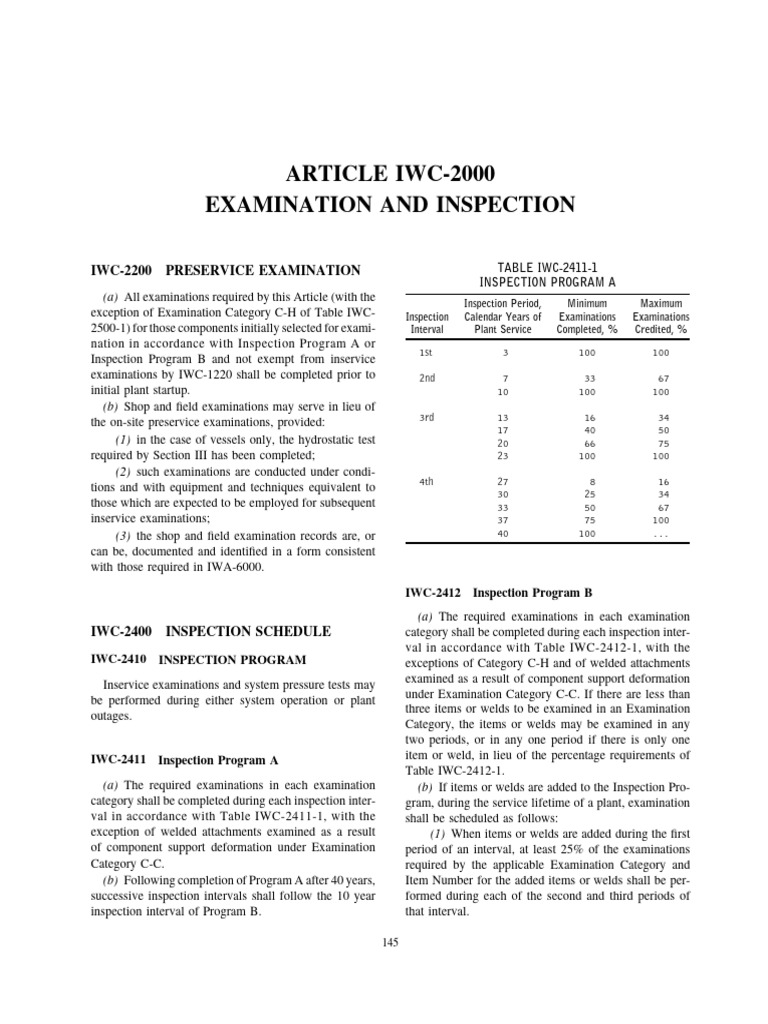 IWC Examination and Inspection Guidelines | PDF | Mechanical Engineering