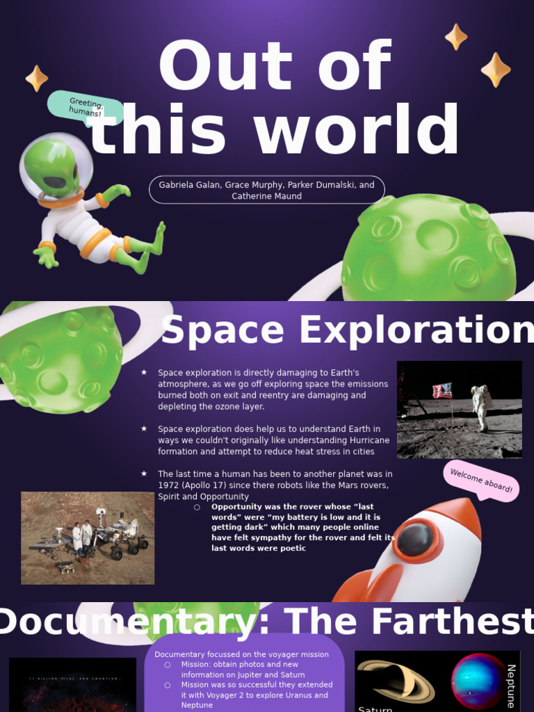 Impact of Space Exploration on Earth | PDF | Space Exploration ...