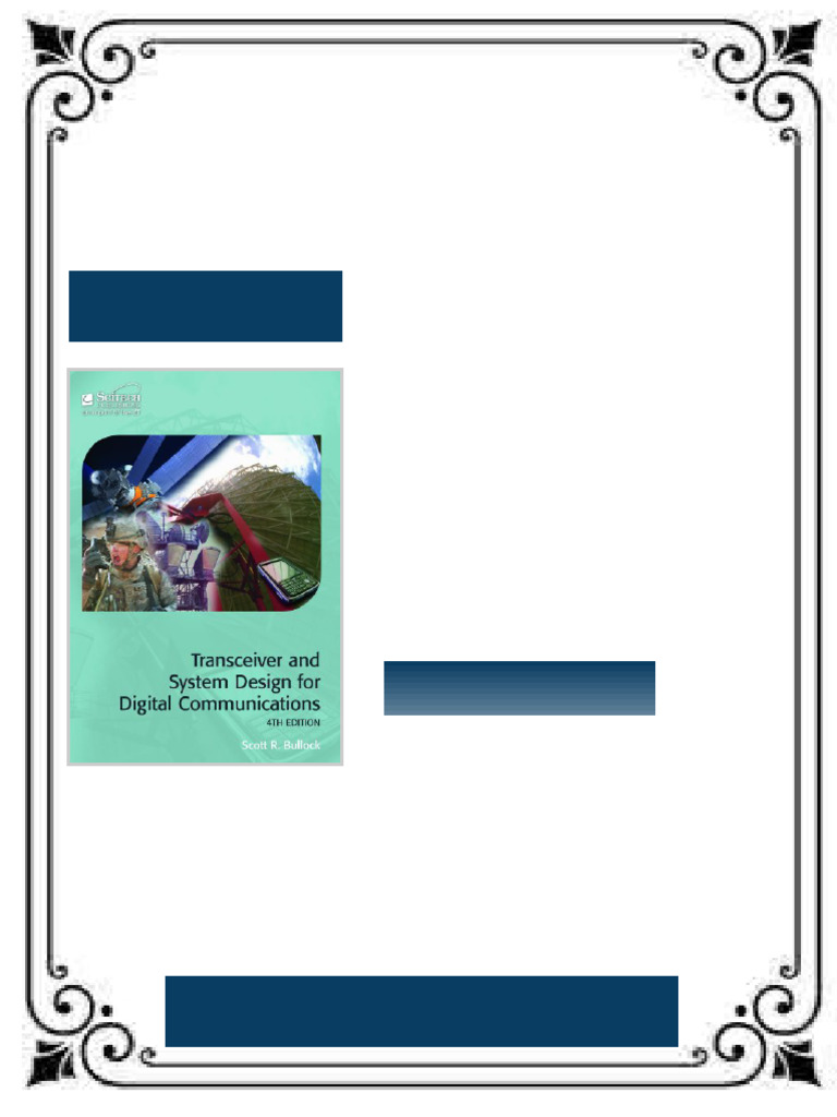 Transceiver and System Design for Digital Communications Scott R ...
