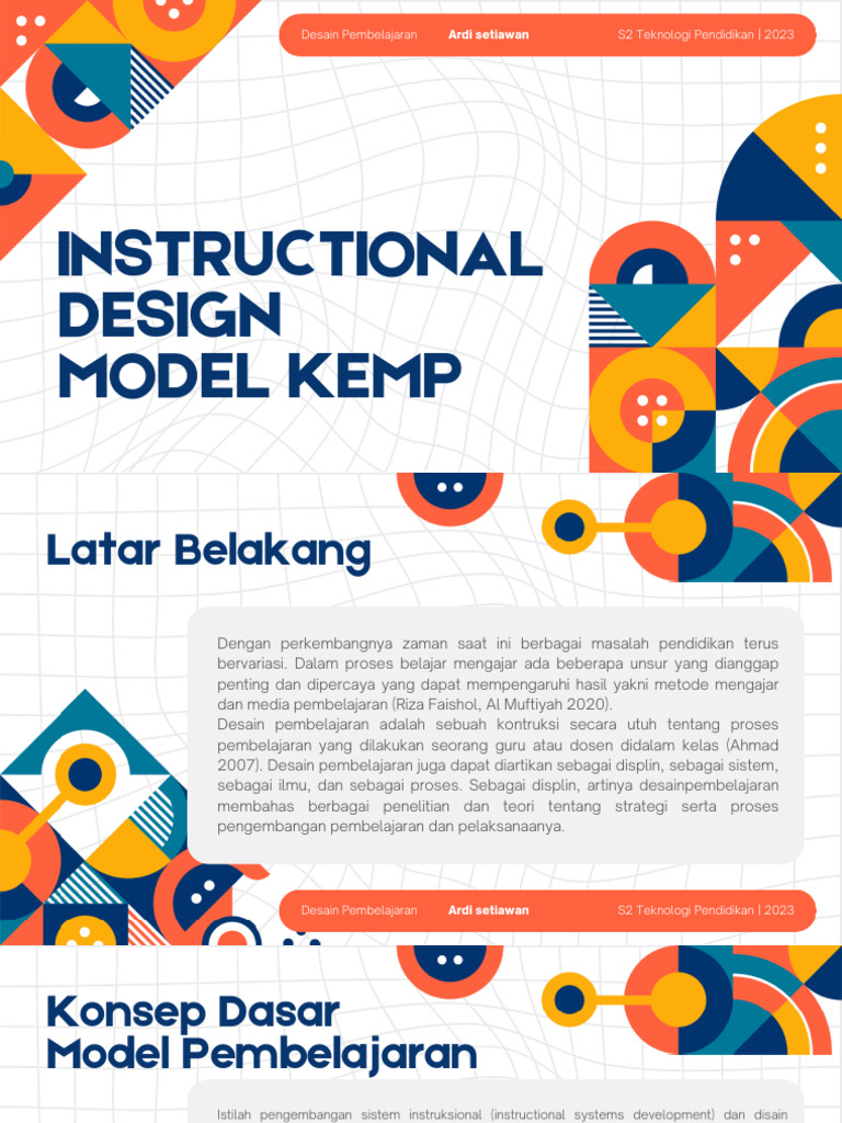 Desain Instruktional Model Kemp | PDF