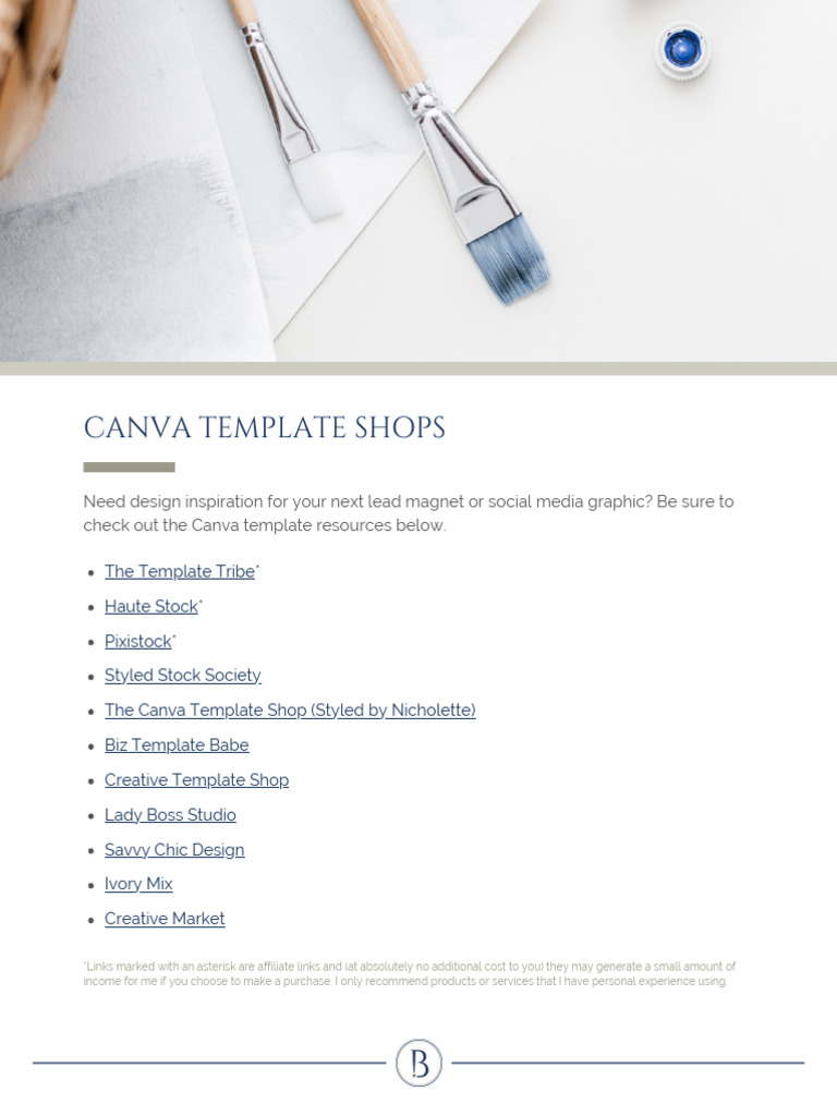 Best Canva Template Shops Online | PDF