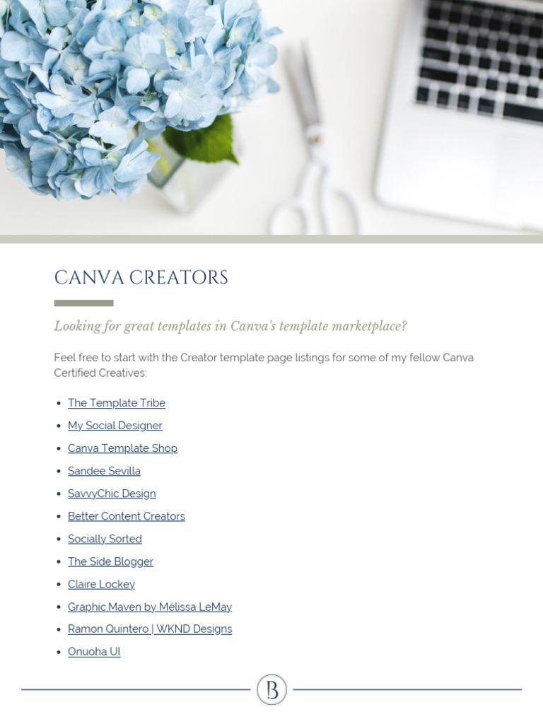Top Canva Template Creators List | PDF